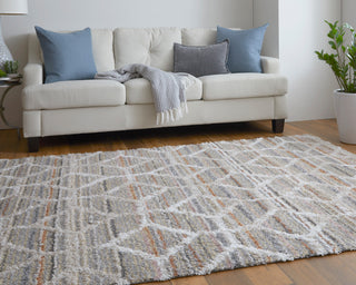 Weave & Wander Caide Contemporary Rug, Beige/Multi, 10'x14'
