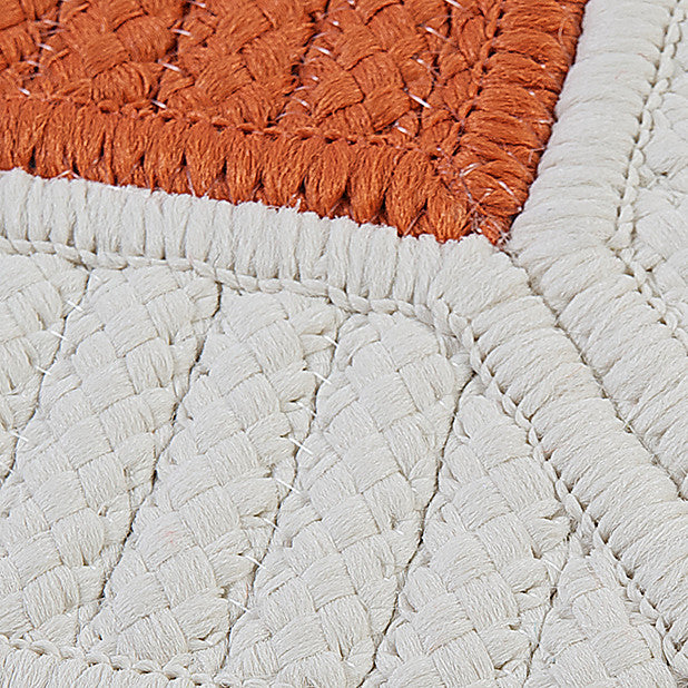 Colonial Mills Rope Walk CB93 Rust Indoor/Outdoor Area Rug, Square 8'x8'