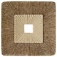 Square Double Layer Ribbed Wall Plaque 19"x2"