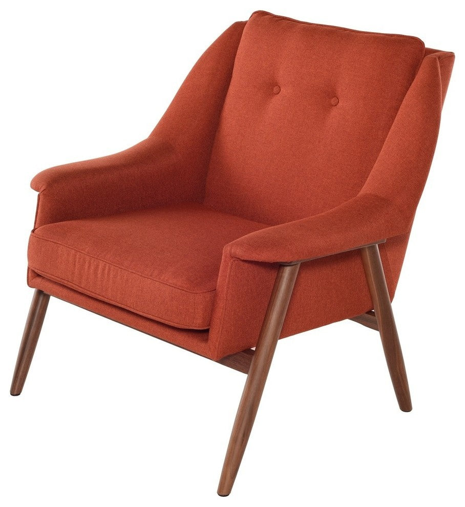 Grace Brick Occassional Chair in Walnut by Nuevo