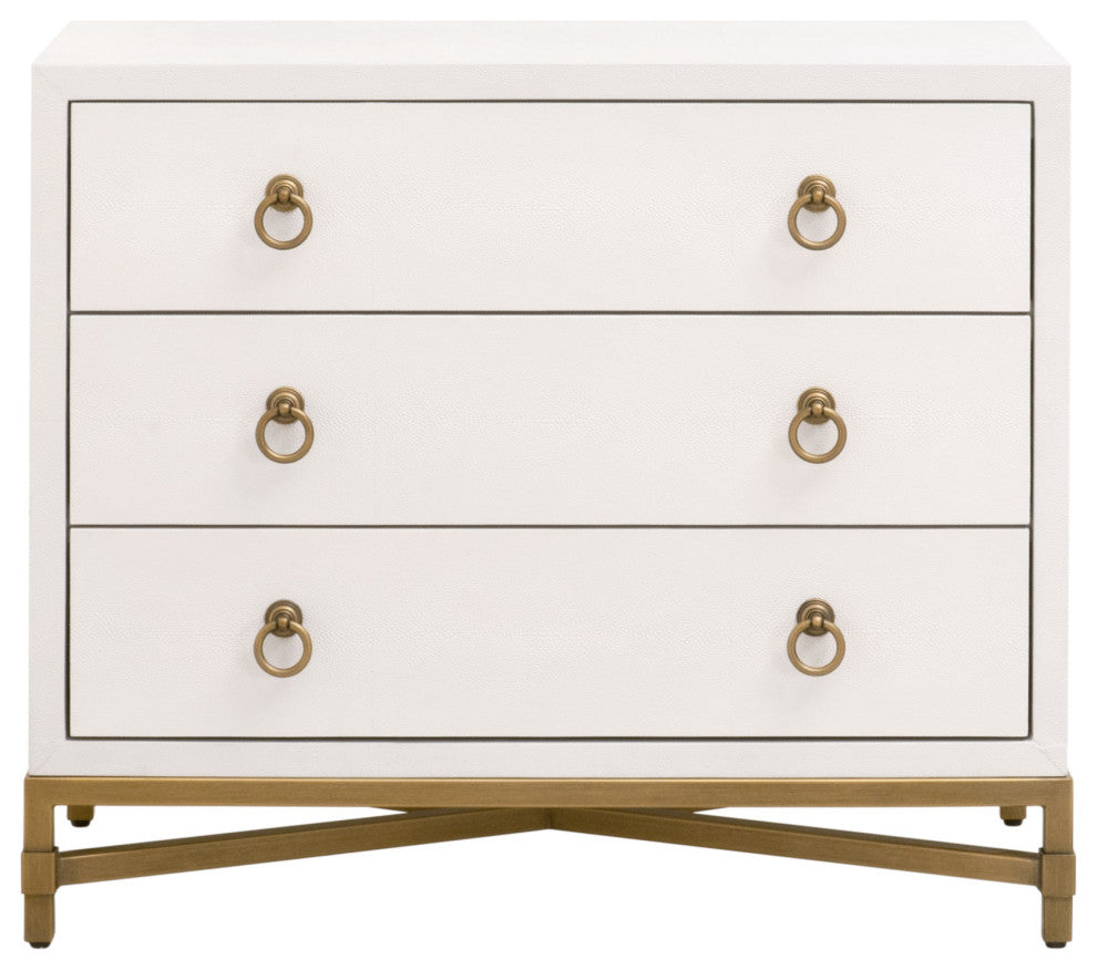 Strand Shagreen 3-Drawer Nightstand
