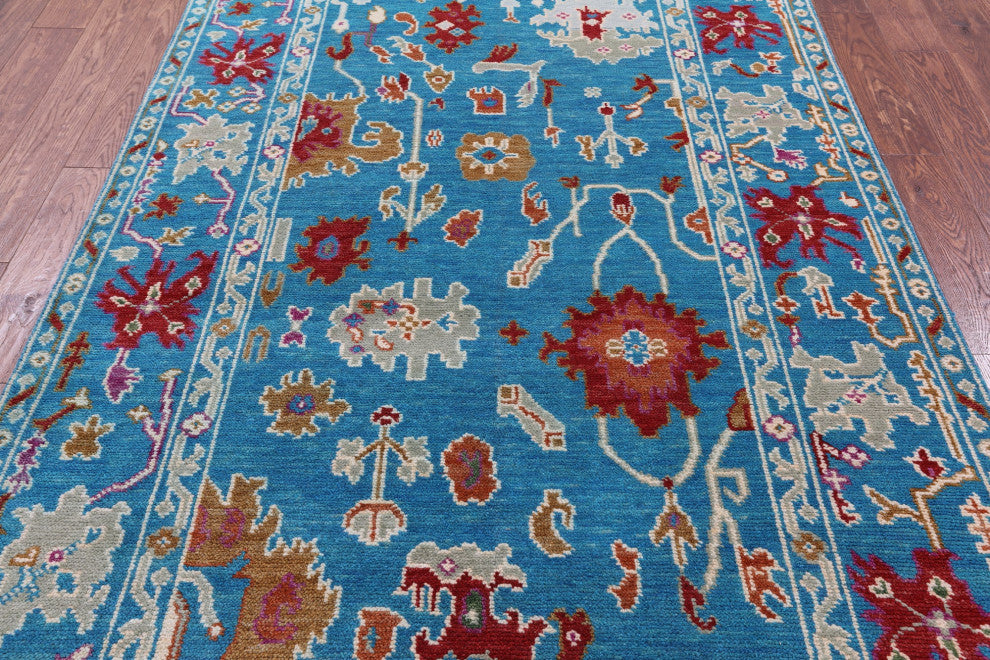 5' 1" X 8' 5" Turkish Oushak Handmade Wool Rug - Q15873