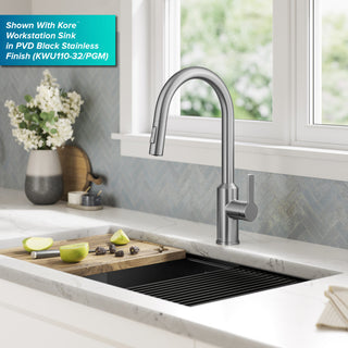 Oletto Touchless Sensor Pulldown Single Handle Kitchen Faucet, Spot Free Stainless Steel