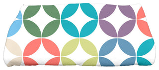 Eye Opener, Geometric Print Bath Towel, Turquoise