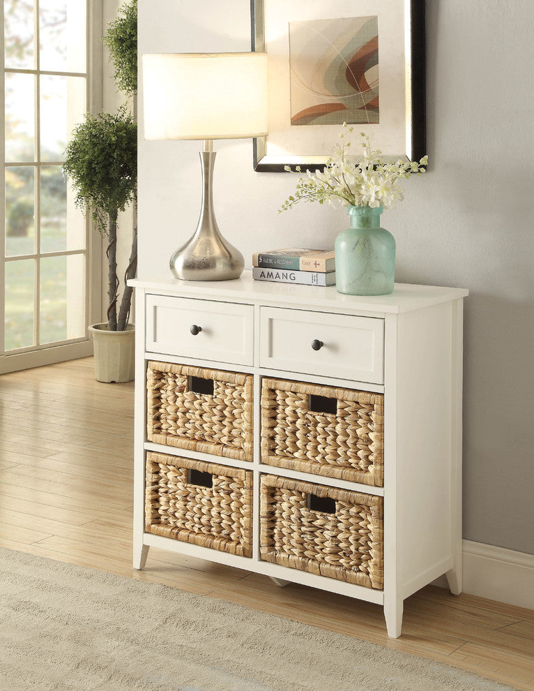 Flavius 6-Drawer Accent Chest, White