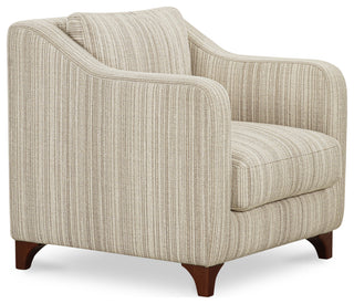 Hewitt Accent Chair Beige Stripe