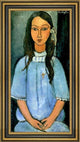 Amedeo Modigliani Alice - 14" x 28" Framed Premium Canvas Print