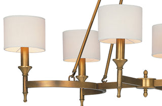 Maxim 22376OMN Fairmont 6 Light 41" Linear Chandelier - Aged Brass