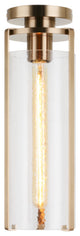 Matteo Lighting X62201AG Flush Mount Light, Aged Gold Brass Finish