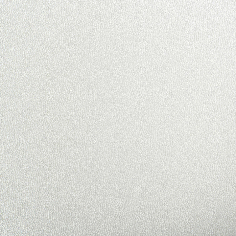 Bryant Swivel Stool, Brushed Stainless Steel/White, Bar Height