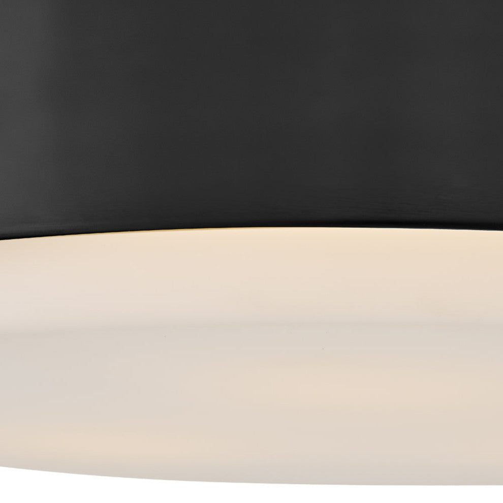 Hinkley Cedric Medium Flush Mount, Black