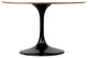 Modern Black Tulip 48" Round Walnut Dining Table