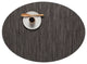 Bamboo Oval Table Mat, Gray Flannel