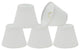 Aspen Creative 32066-5 Hardback Empire Clip-On Lamp Shade White 3" x 5" x 4"