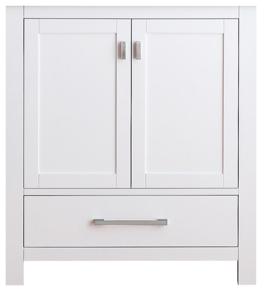 Avanity Modero 30" Vanity Only, White Finish