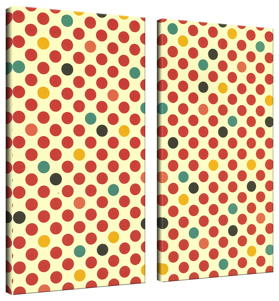 Geometric Study V Canvas Wall Art, 2-Piece Set
