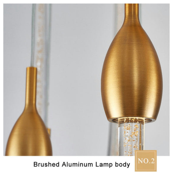 Luxury modern crystal chandelier for staircase, living space, bathroom., 3 Lights