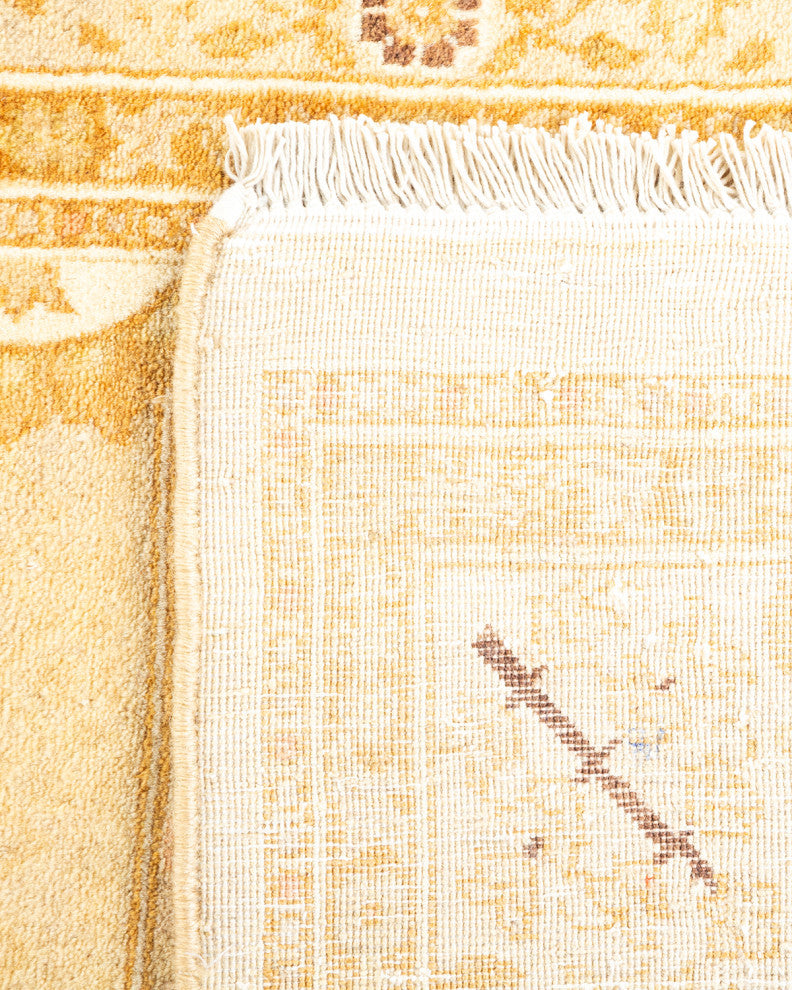 Baranagar, One-of-a-Kind Hand-Knotted Area Rug Ivory, 3'0"x9'2"