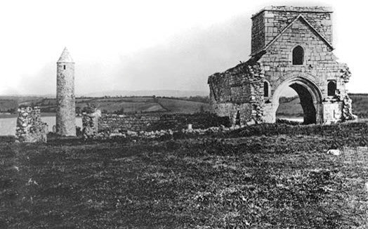Ruins on Devenish Island - Fine Art Giclee Print 24" x 36"