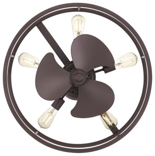 New Harbor 5-Light Fandelier, Western Bronze