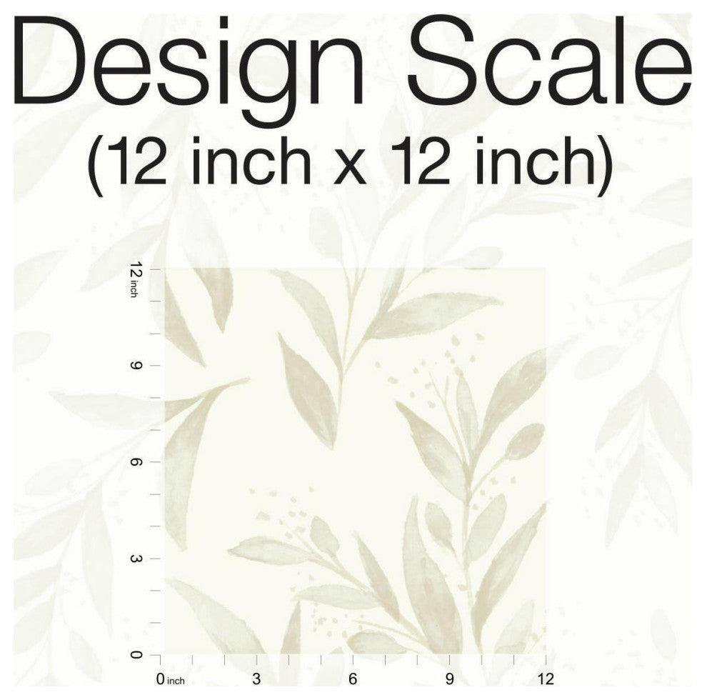 Magnolia Home Olive Branch Peel and Stick Wallpaper