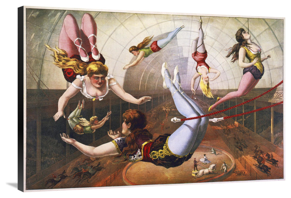 "Trapeze Artists In Circus" Canvas by Hollywood Photo Archive, 40x27"