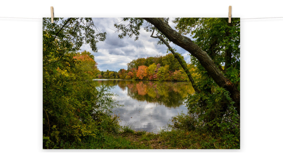 Lost in Autumn Color Landscape Photo, Rural Unframed Wall Art Print, 24" X 36"