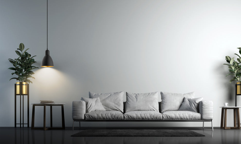 Priddy 2 1-Light Mini Pendant - Black Exterior and Gold Interior Shade