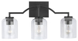 Capital Lighting 139331-500 Carter 3 Light 22"W Bathroom Vanity - Matte Black