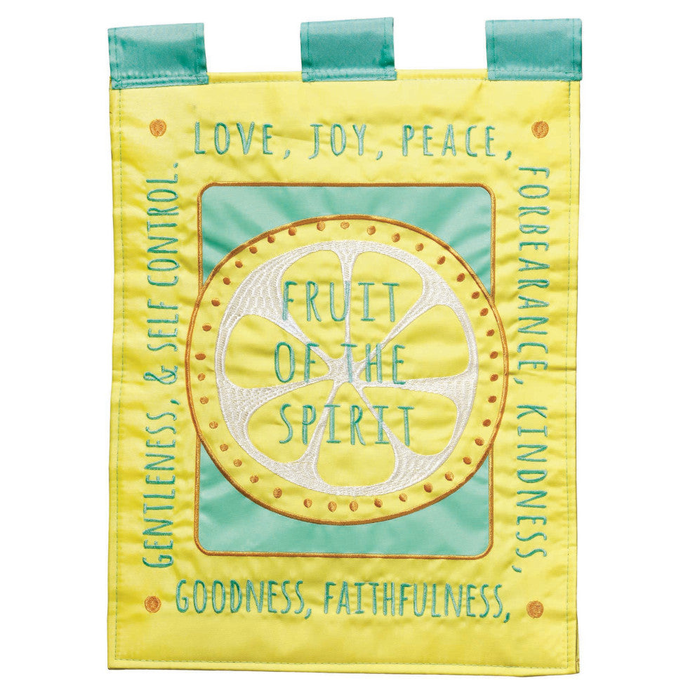 Flag Double Applique Fruit Of The Spirit Polyester Garden