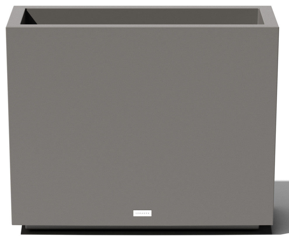 Veradek Block Series Span Planter, Grey, Short