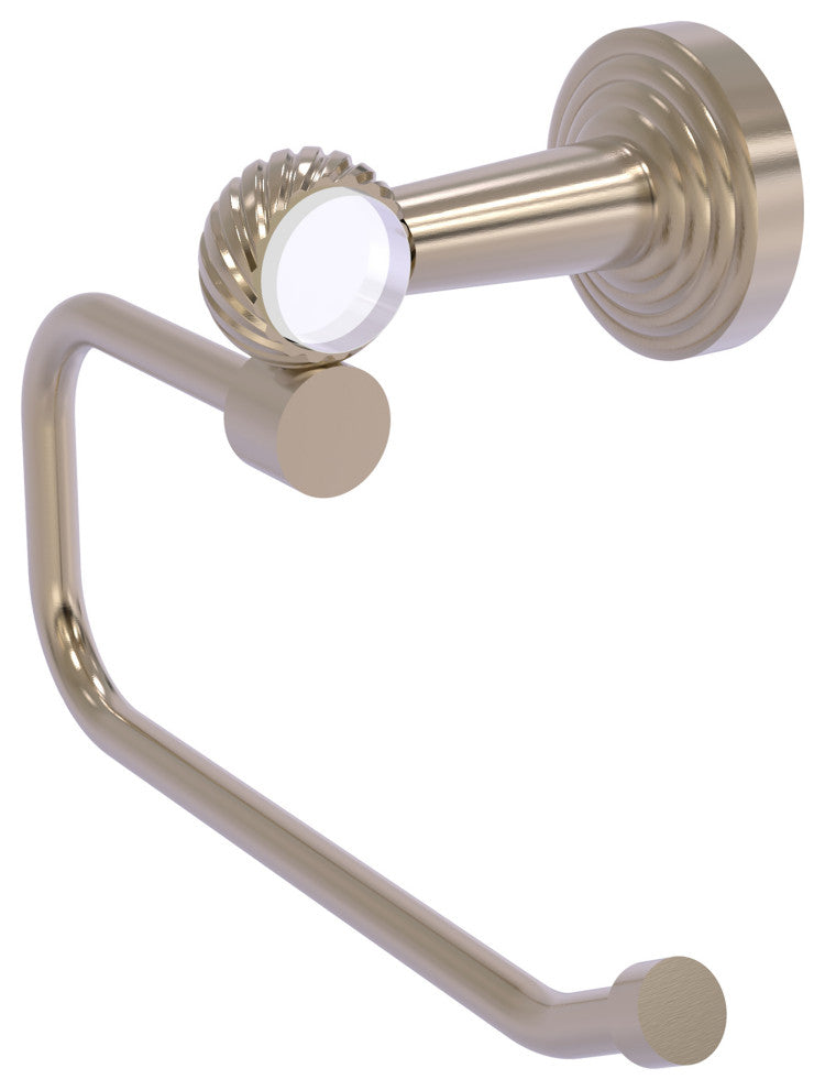 Pacific Beach Euro Style Twisted Accent Toilet Tissue Holder, Antique Pewter