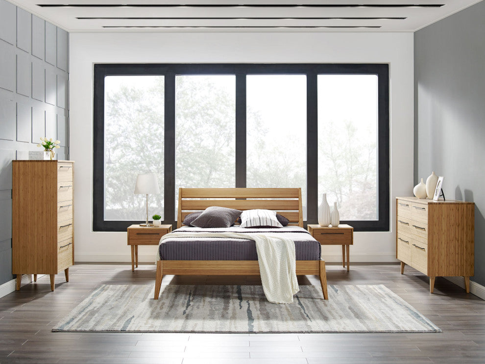 Sienna Five Drawer Chest, Caramelized