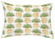 Pineapple Stripes 14"x20" Abstract Decorative Outdoor Pillow, Green