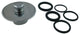 Showerscape Cover-Up Tub Push-Pull Drain Stopper, Polished Chrome