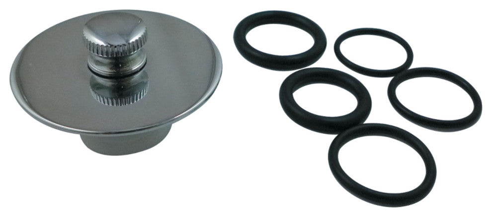 Showerscape Cover-Up Tub Push-Pull Drain Stopper, Polished Chrome