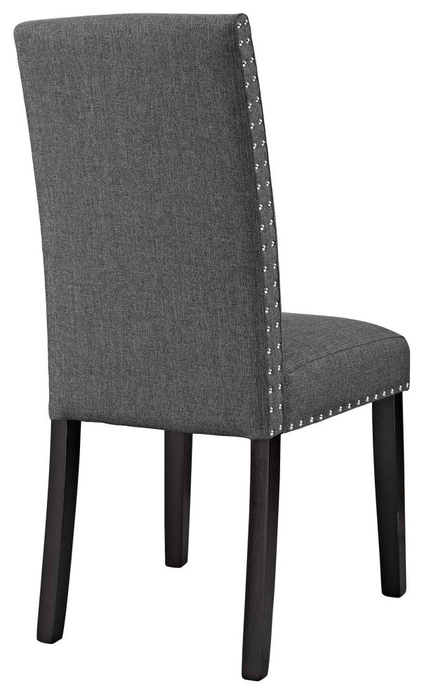 Gray Parcel Dining Side Chair Fabric Set of 2