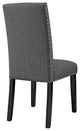 Gray Parcel Dining Side Chair Fabric Set of 2