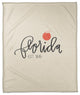 Florida Established 50x60 Coral Fleece Blanket