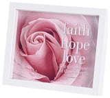 Framed Art Faith Hope Love 10x8