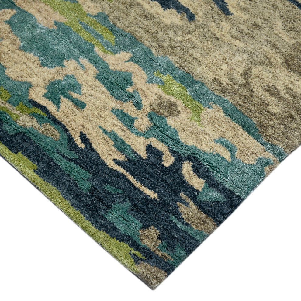 Abstract Glencoe Area Rug, Sand, 9' x 13', Abstract