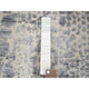 Ivory, Modern Design, Hand Knotted Plant Based Silk with Wool Rug, 4'0" x 6'0"