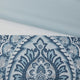 Shawnee Traditional Diamond Quilting 8-Piece Comforter Set, Blue, King