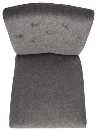 GDF Studio Nasima Brown Fabric Dining Chairs, Set of 2