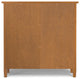Warm Shaker Solid Wood Entryway Storage Cabinet, Light Golden Brown