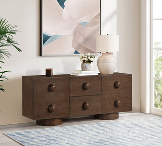 Bubble Wood Sideboard/Buffet, Brown