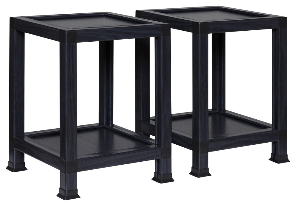 OneSpace ECO 100% Recycled Paper End Table, Black