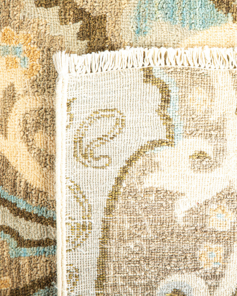 Bhoi One-of-a-Kind Hand-Knotted Area Rug Light Gray, 10'0"x14'2"