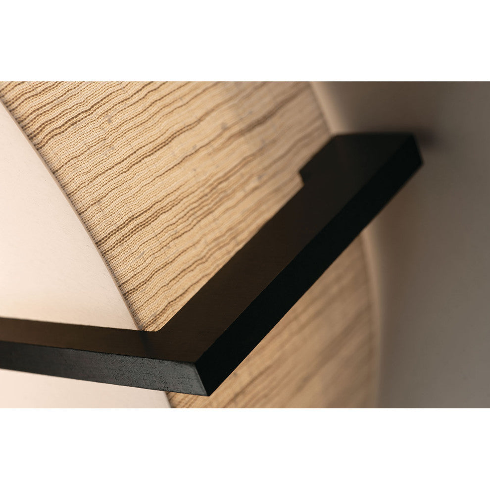 Apex Ceiling Light LED 30W, Espresso/Jute