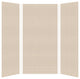 Transolid SaraMar 36" X 48" X 96" Glue to Wall 3-Piece Shower Wall Kit, Cashew